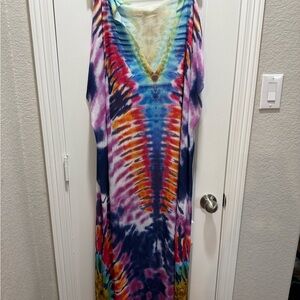 SHEIN Multicolor Tie-Dye Swim Coverup